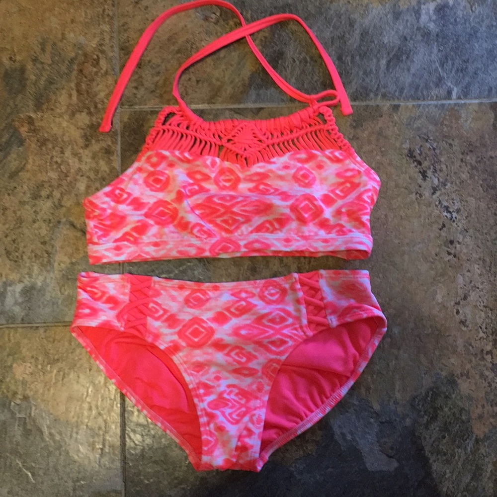 Justice coral bathing suit